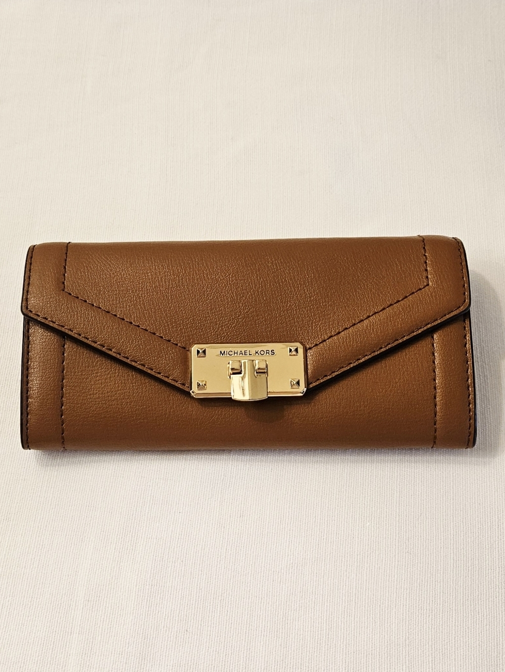 Michael Kors Brown Leather Envelope Wallet